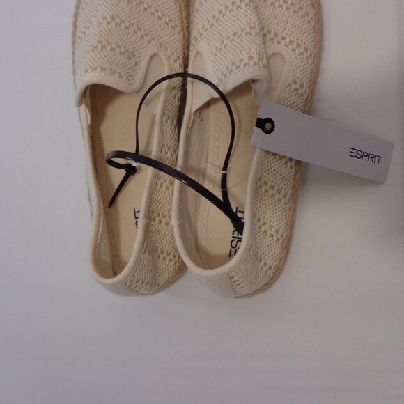 New! Esprit Women's Nadine Espadrilles with Crochet Upper Cream Slip-on Size 9M - Picture 5 of 7